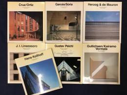 【洋書】CATALOGOS DE ARQUITECTURA CONTEMPORANEA／CURRENT ARCHITECTURE CATALOGUES（現代建築カタログ）シリーズ7冊一括「C
ruz/Ortiz」「Garcés/Sòria」「Herzog & de Meuron」「J.I. Linazasoro」「Gustav Peichl」「Guillichsen/Kairamo/Vormala」「Hans Kollhoff」