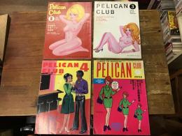 「PELICAN CLUB」　（ペリカンクラブ）　4冊一括　



①1984年1月号（No.21）　インタビュー　生田耕作、少年ナイフ、藩裕司　ほか
②1984年3月号（No.23）　特集：カセットマガジンをつくろう！！／インタビュー：戸川純、伊藤高志
③1984年4月号（No.24）　特集：1920ブックリスト／インタビュー：蔦屋喜一、ローザ・ルクセンブルク
④1984年9月号（No,28）　特集：蛭子能収スペシャル　何となく芸術座談会／インタビュー　鈴木さえ子、コム／芸術家探訪　沼田元気



※コラム、インタビュー、ブック&レコードレビュー、マンガ等の記事のほか、京都を中心とした関西の映画・ライブ・演劇情報を掲載。川崎ゆきお、ひさうちみきお、蛭子能収、須川修平、今西慧、祖父江慎、中島らも など連載。