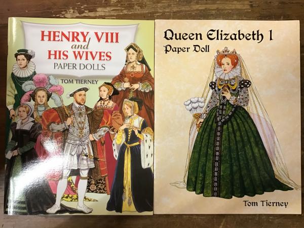 洋書】Henry Ⅷ and His Wives Paper Dolls ／Queen Elizabeth