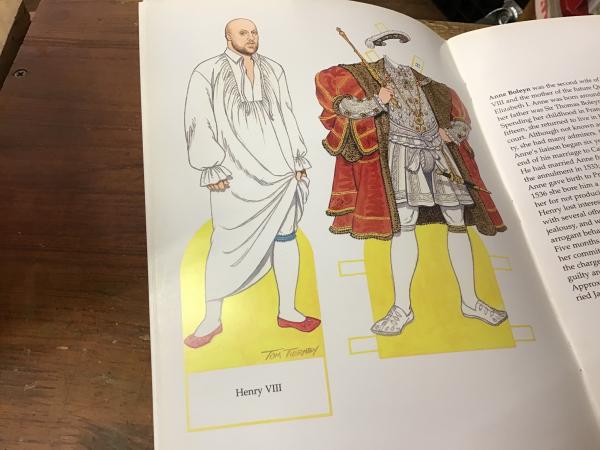 洋書】Henry Ⅷ and His Wives Paper Dolls ／Queen Elizabeth