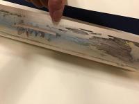 井上探景（安治）版画「川口鉄橋」　1968年、平凡社による復刻版『東京真画名所図解』のうちの1葉（一三〇番）と推測