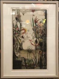 豊泉朝子版画額　1988　