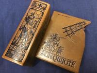 【革装洋書】『DON QUIJOTE』 ドン・キホーテ100周年記念出版　スペイン語版　革装函、紙外函（ワレあり）付き