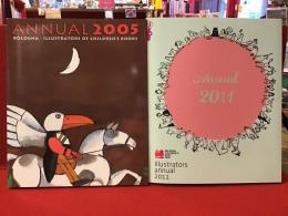 【図録】『2005イタリア・ボローニャ国際絵本原画展』『2011イタリア・ボローニャ国際絵本原画展』2冊一括（2011年版のみポスター（シワオレあり）と未使用招待券2枚付き）
