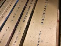 【洋書ペーパーバック】Vintage版ウィリアム・フォークナー7冊一括（『Light in August 八月の光』『Absalom, Absalom! アブサロム、アブサロム!』『If I Forget Thee, Jerusalem 野生の棕櫚（エルサレムよ、もし我汝を忘れなば）』『The Reivers 自動車泥棒』『Go Down, Moses 行け、モーゼよ』『Big Woods 大いなる森』『Collected Stories of William Faulkner フォークナー短篇集』）