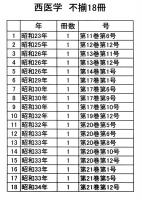 西医学　不揃18冊