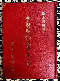 中国歴代大事年表　（民元前6388年～民国70年まで）