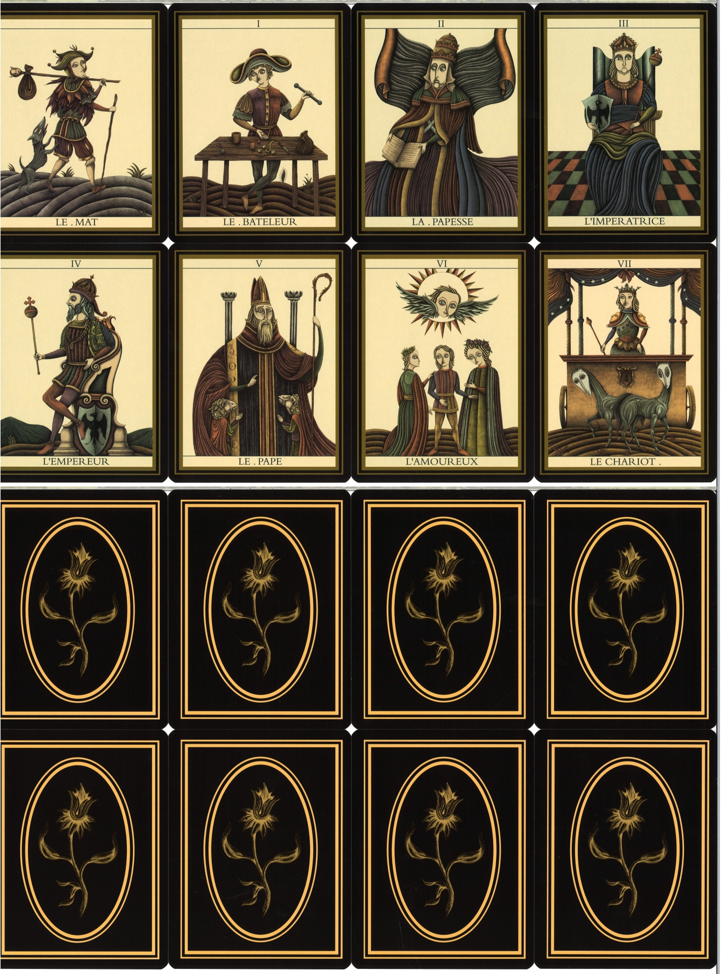 Le Tarot Noir ブラック タロット(JUSTINE TERNEL / MATTHIEU HACKIERE