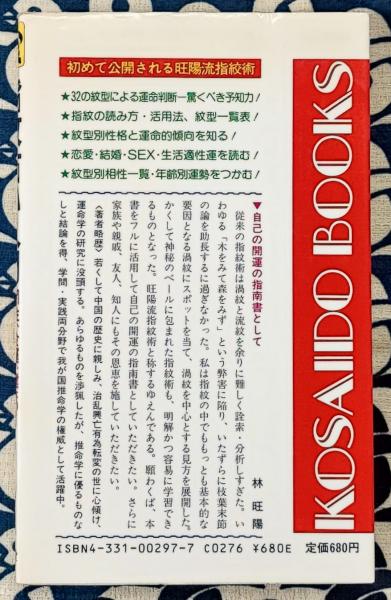 指紋占い入門 紋相で運命を読む ＜Kosaido books＞(林旺陽) / 鴨