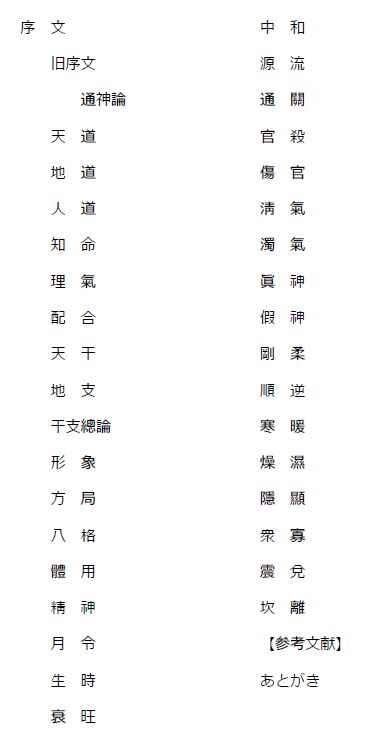 滴天髄』通神論～すべてはこの書から始まった(小山内彰 訳註