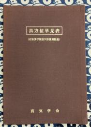 真方位早見表（付計算手順及び計算用数表）