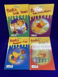 Disney 「Pooh's Number Fun」「Pooh's A to Z」「Pooh's Baby Action Rhymes」「Pooh's Daily Hums」4冊セット