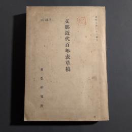 支那近代百年表草稿