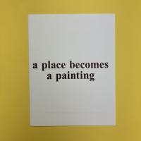 a place becomes  a painting