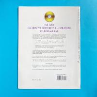 Full-Color Decorative Butterfly Illustrations CD-ROM and Book