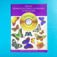 Full-Color Decorative Butterfly Illustrations CD-ROM and Book