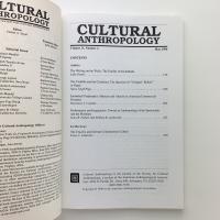 CULTURAL ANTHROPOLOGY　vol.11 no.2　May 1996