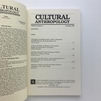 CULTURAL ANTHROPOLOGY　vol.8 no.4　Nov 1993