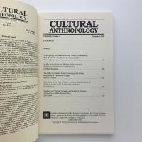 CULTURAL ANTHROPOLOGY　vol.8 no.4　Nov 1993