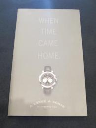 When time come home ： ランゲ＆ゾーネ　カタログ