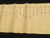直心影流兵法目録　(阿部右源次から秋元甚太郎あて)