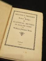 Milton's Prosody & Classical Metres In English Verse