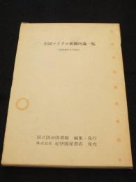 全国マイクロ新聞所蔵一覧　＜昭和56年版＞