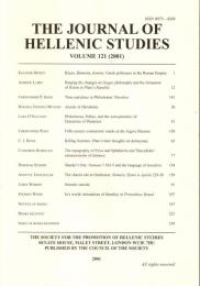 The Journal of Hellenic studies Vol.121 (2001)