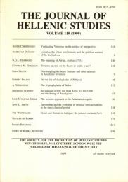 The Journal of Hellenic studies Vol.119 (1999)