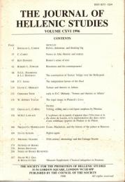 The Journal of Hellenic studies Vol.116 (1996)