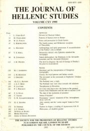 The Journal of Hellenic studies Vol.115 (1995)