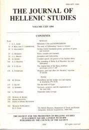 The Journal of Hellenic studies Vol.114 (1994)