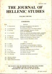 The Journal of Hellenic studies Vol.113 (1993)