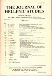 The Journal of Hellenic studies Vol.111 (1991)