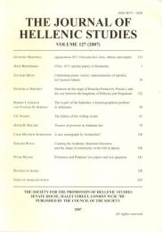 The Journal of Hellenic studies Vol.127 (2007)