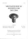 Archaeological reports for 2003-2004 No.50