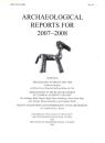 Archaeological reports for 2007-2008 No.54