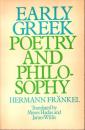 Early Greek Poetry and Philosophy