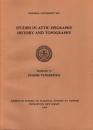 Studies in Attic Epigraphy, History, and Topography