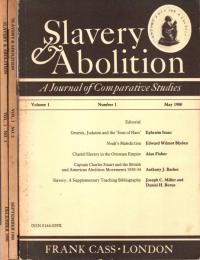 Slavery & Abolition: A Journal of Comparative Studies 　創刊から3号の3冊組