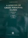 A Lexicon of Greek Personal Names Vol.2 : Attica