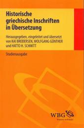 Historische griechische Inschriften in Übersetzung