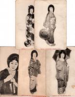 大正時代・役者絵葉書　11枚