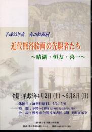 春の絵画展　近代熊谷絵画の先駆者たち－晴湖・恒友・喜一