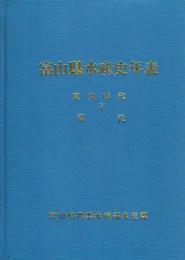 富山県水産史年表　原始時代－現代