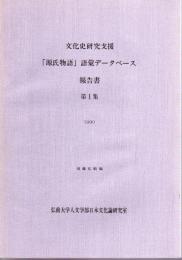 文化史研究支援　「源氏物語」語彙データベース報告書　（全2冊）