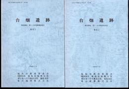 福島市埋蔵文化財報告書　第38集　台畑遺跡　確認調査　第1・2次発掘調査報告　全3冊