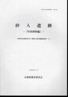 兵庫県文化財調査報告　第161冊　砂入遺跡－小野川放水路事業に伴う埋蔵文化財発掘調査報告書（Ⅰ）　全3冊