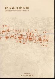 倉吉市打吹玉川　伝統的建造物群保存地区見直し調査報告書