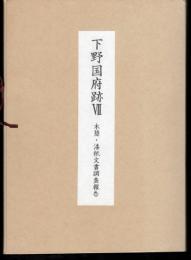栃木県埋蔵文化財調査報告第74集　下野国府跡Ⅶ　木簡・漆紙文書調査報告